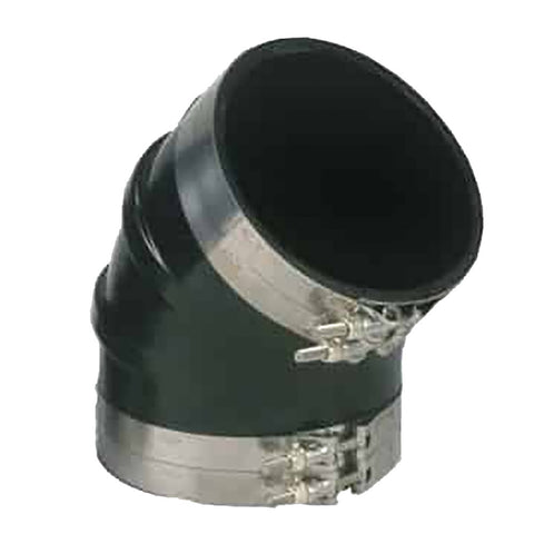 Trident Marine 5" Id 45 Degree Epdm Black Rubber Molded 