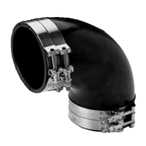 Trident Marine 4" Id 90 Degree Epdm Black Rubber Molded