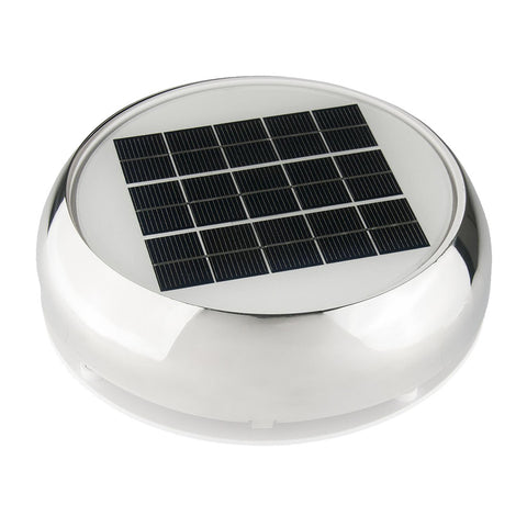 Marinco 3" Day/Night Solar Vent Stainless Steel