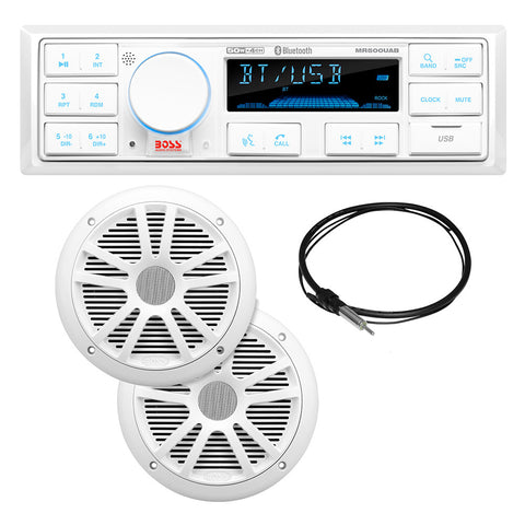 Boss Audio Mck500Wb.6 Package W/ Mr500Uab 2 Mr6W Speakers