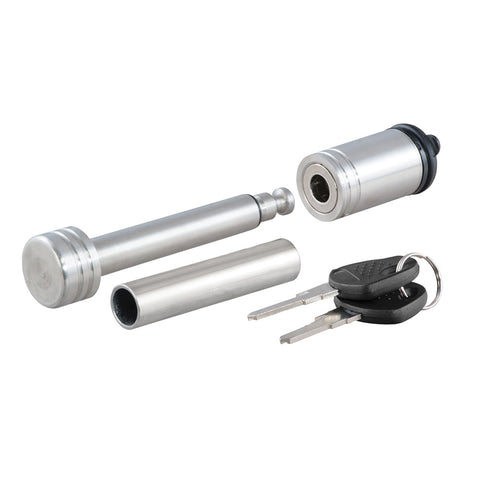 Curt 1/2" Hitch Lock With 5/8" Adapter 1 1/4" Or 2" Receiver