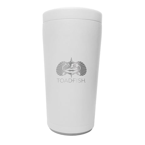 Toadfish Non-Tipping Can   Cooler 2.0 - White