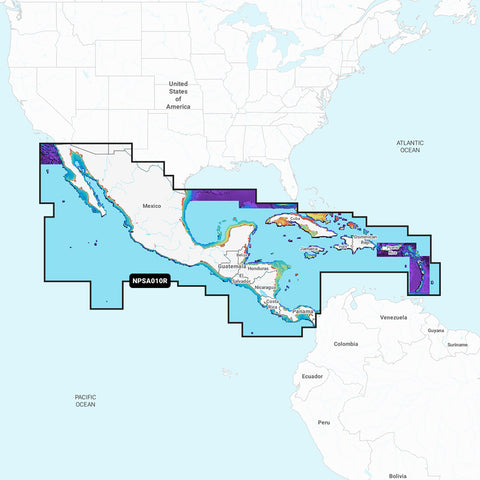 Navionics Platinum+ Npsa010R Central America & Caribbean