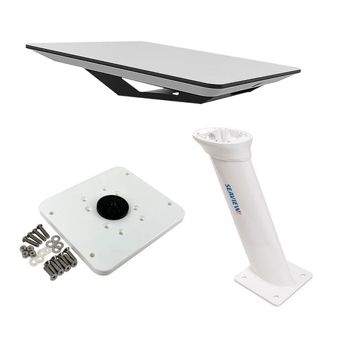 Kvh Starlink Flat Panel Kit W/ 16" Seaview Pedestal Mount &