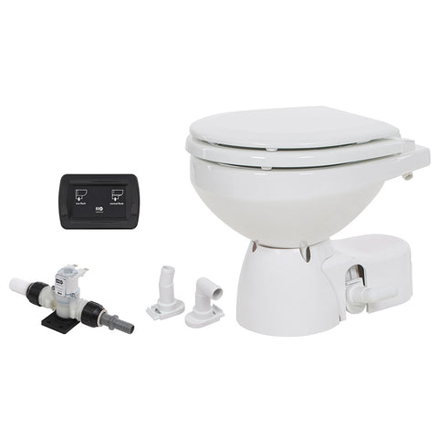 Jabsco Quiet Flush E2 Fresh Water Toilet Compact Bowl 24V