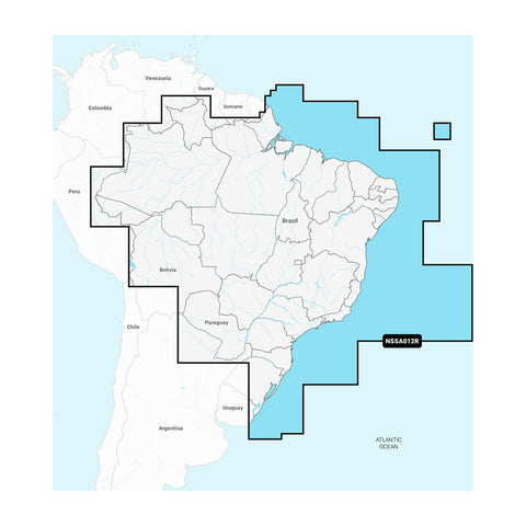 Garmin Navionics+ Nssa012R Brazil