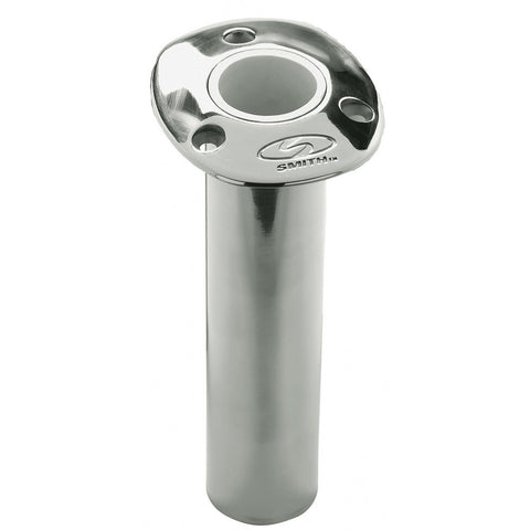 Ce Smith Flush Mt Rod Holder Silver 316 Stainless 9" Depth