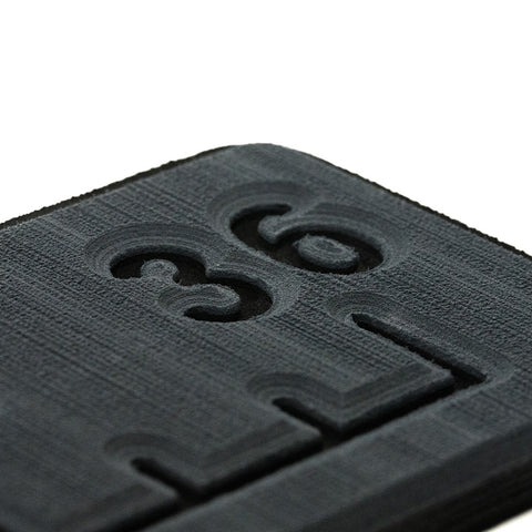 Seadek 36" Routed Ruler - 6Mm Brushed Dark Gray/Black