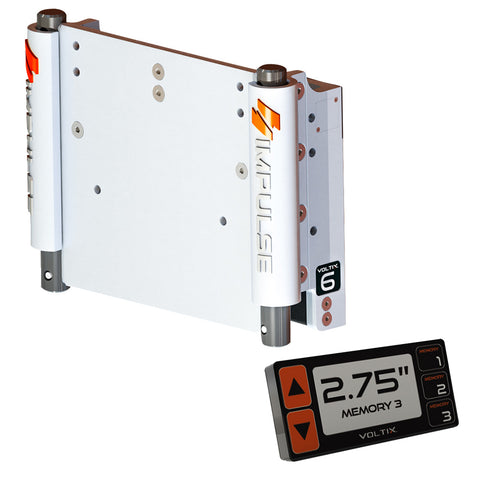Impulse Xl Jack Plate 6" White Cerakote W/ Smart Control