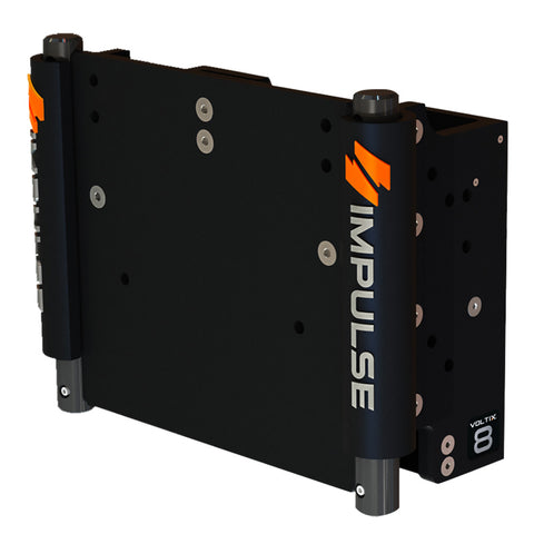 Impulse Xl Jack Plate 8" Black Anodize W/Standard Remote
