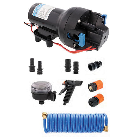 Jabsco Hotshot Hd5 Heavy Duty Washdown Kit With 25' Hosecoil