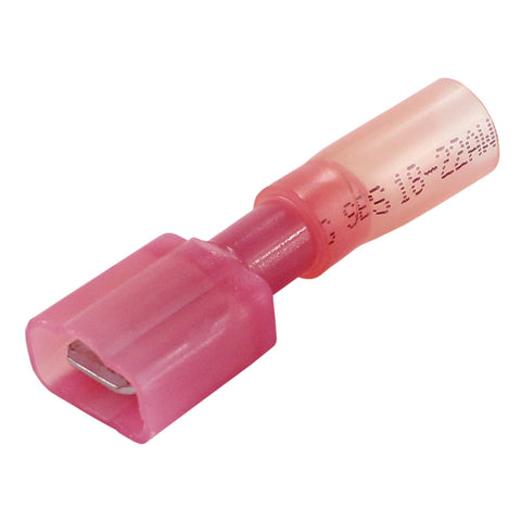 Pacer 22-18 Fully-Insulated Male Disconnect Terminal Red