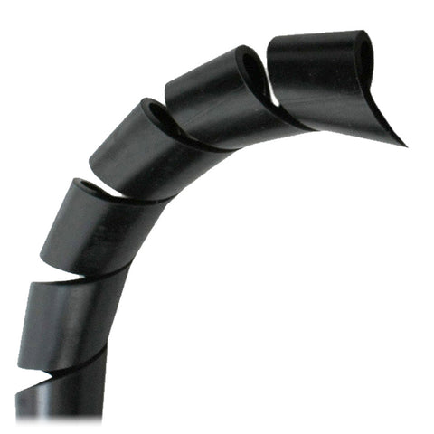 Pacer 3/8" Spiral Wrap - Black - 100Ft Roll