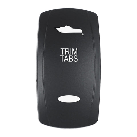 Pacer Actuator - 'Trim Tabs' Contura V - Black - Laser