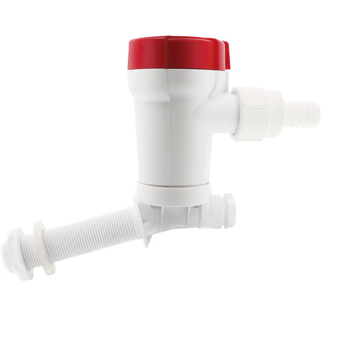 Rule 800 Gph Livewell Pump Angled Thru-Hull Inlet