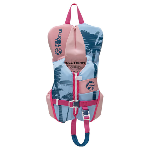 Full Throttle Infant Rapid Dry Flex-Back Life Jacket - Pink