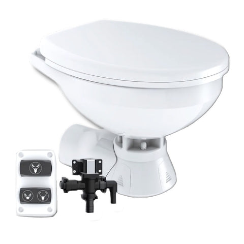 Commodore Toilet, Rear  Macerator W/ Solenoid Valve