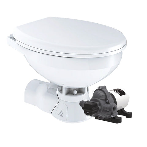 Commodore Toilet, Rear Macerator, W Raw Water Pump