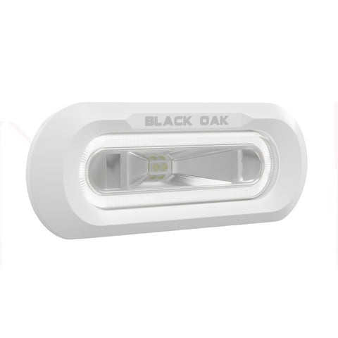 Black Oak Low Pro Flush White White Led