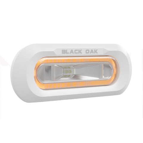 Black Oak Low Pro Flush White Amber Led