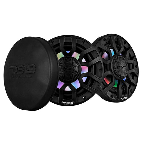 Ds18 6.5" 2-Way Coaxial Marine Speakers W/ Digital Led Lights