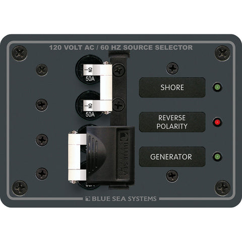 Blue Sea 8061 Panel 120Vac Source Select