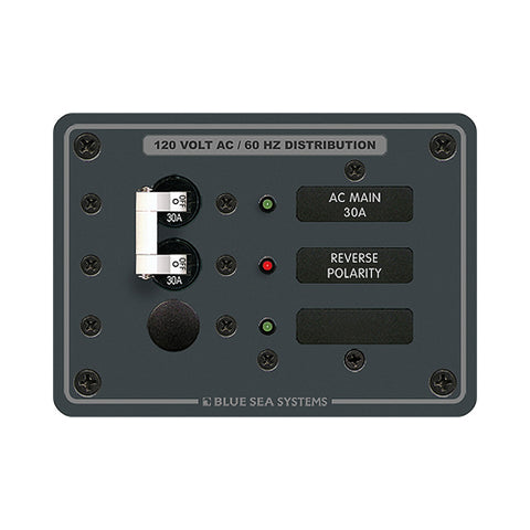 Blue Sea 8029 Panel 120Vac Main + 1 Pos