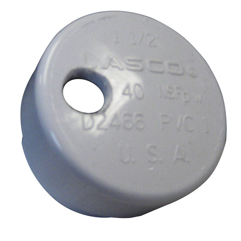 Lee'S Pvc Drain Cap F/ Heavy Rod Holders 1/4" Npt For Barb
