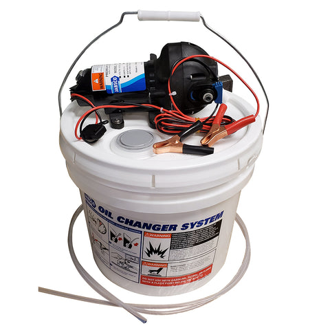 Jabsco Diy Oil Change System W/ Pump And 3.5 Gallon Bucket