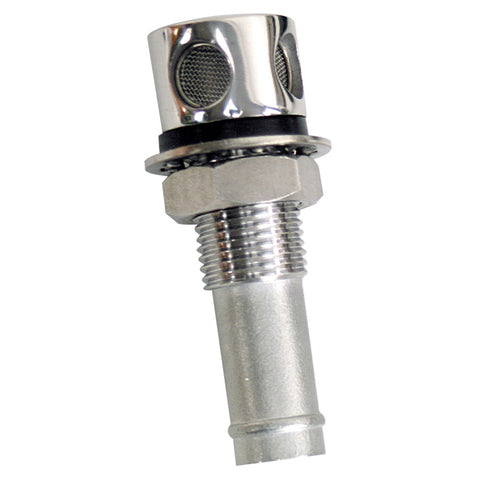 Whitecap Fuel Vent Round Head Straight Shaft 5/8" Hose 