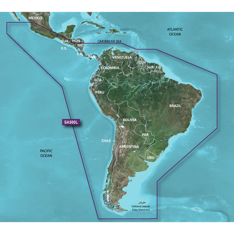 Garmin Hxsa600X G3 Bluechart South America Xl Microsd/Sd