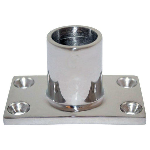 Whitecap 1" Od 90 Degree Rectangle Base Ss Rail Fitting