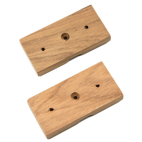 Whitecap Teak Rod Storage Rack Mounting Brackets Pair