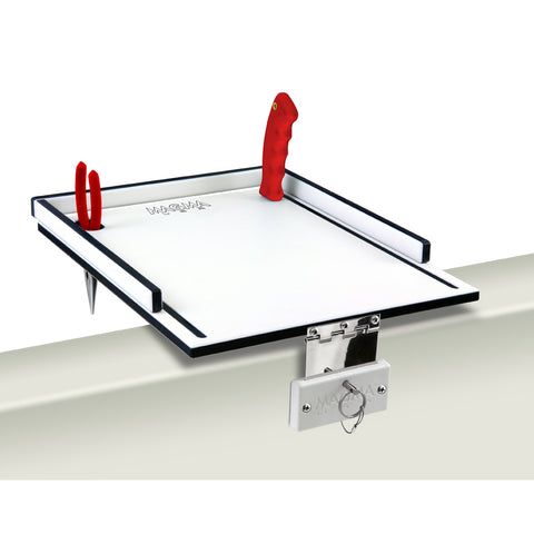 Magma Econo Mate Bait Filet Table 12" White Black White