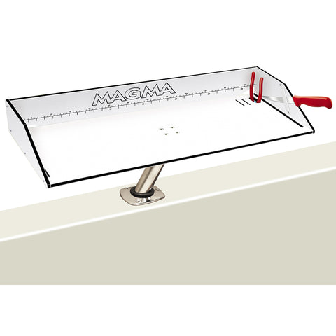 Magma Bait Filet Mate Table Levelock 31" White Black White