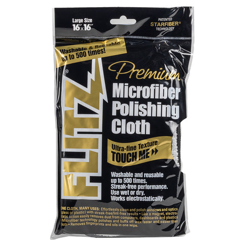 Flitz Microfiber Polishing Cloths 16" X 16" 