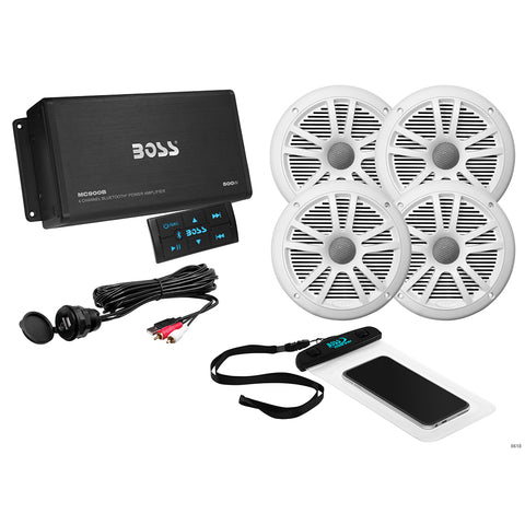 Boss Audio Ask904B.64  4-Channel Bluetooth Amp With