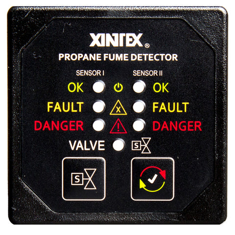 Xintex P-2Bs-R Propane Fume Detector, 2-Channel, Sensors 