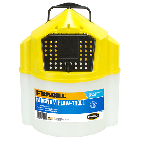Frabill Magnum Flow Troll 10 Quart Shrimp Bucket