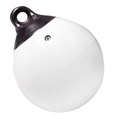Taylor Made 21" White Tuff End Inflatable Vinyl Buoy