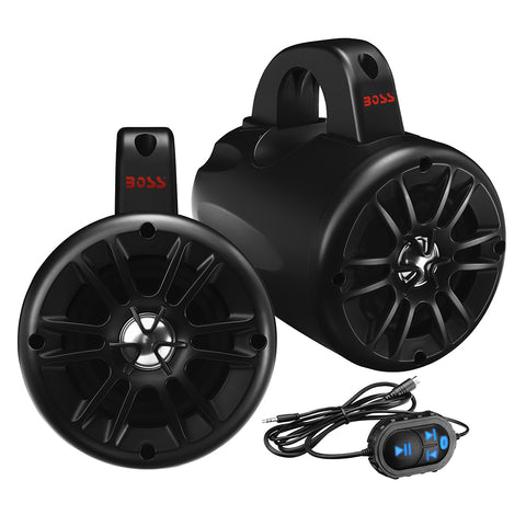 Boss Audio Bm40Ampbt 4" 2-Way Amplified Waketower Speakers