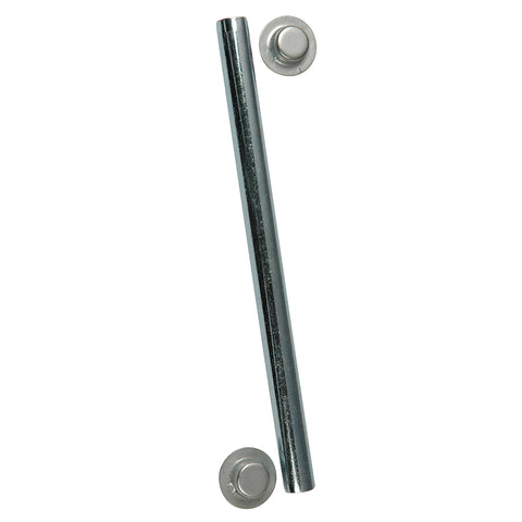 Ce Smith Pkg Roller Shaft 1/2" X 5-1/4" W/ Cap Nuts Zinc