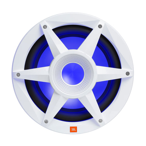 Jbl 10" Marine Rgb Passive  Subwoofer White Stadium Series