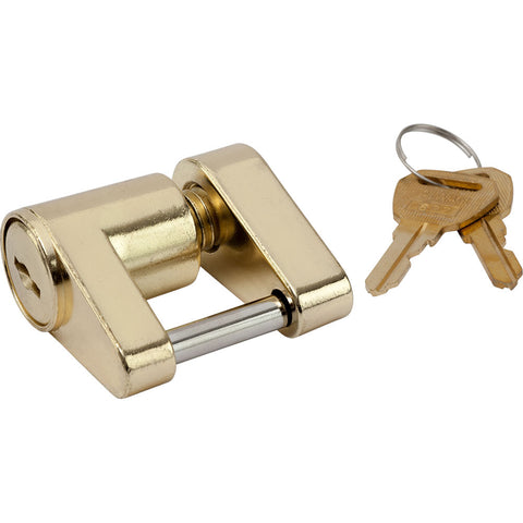 Sea Dog Brass Plated Zinc Coupler Lock - 2 Piece
