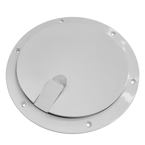 Sea Dog Abs Deck Plate White Popout 8" Textured Lid