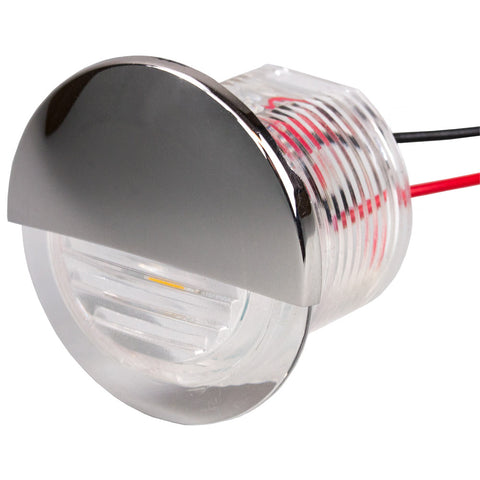 Sea Dog Round Led Courtesy Light Blue Complete W/Ss