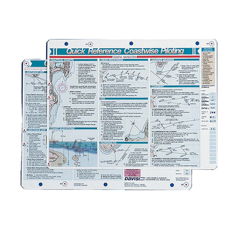 Davis Coastwise Piloting  Quick Reference Card