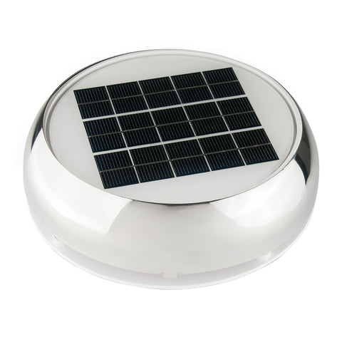 Marinco 4" Day/Night Solar Vent Stainless Steel