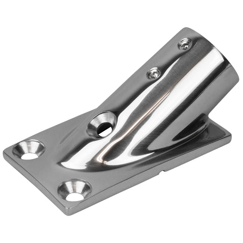 Sea Dog Rail Base Fitting Rectangular Base 30 Degree