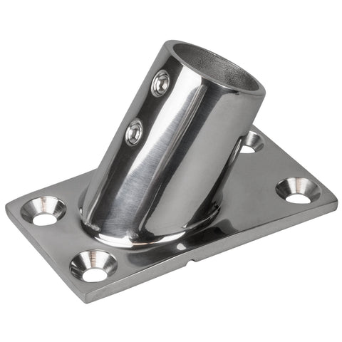 Sea Dog Rail Base Fitting Rectangular Base 60 Degree
